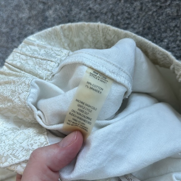 Soft Surroundings Midas Touch Pants gold white m - Picture 5 of 11